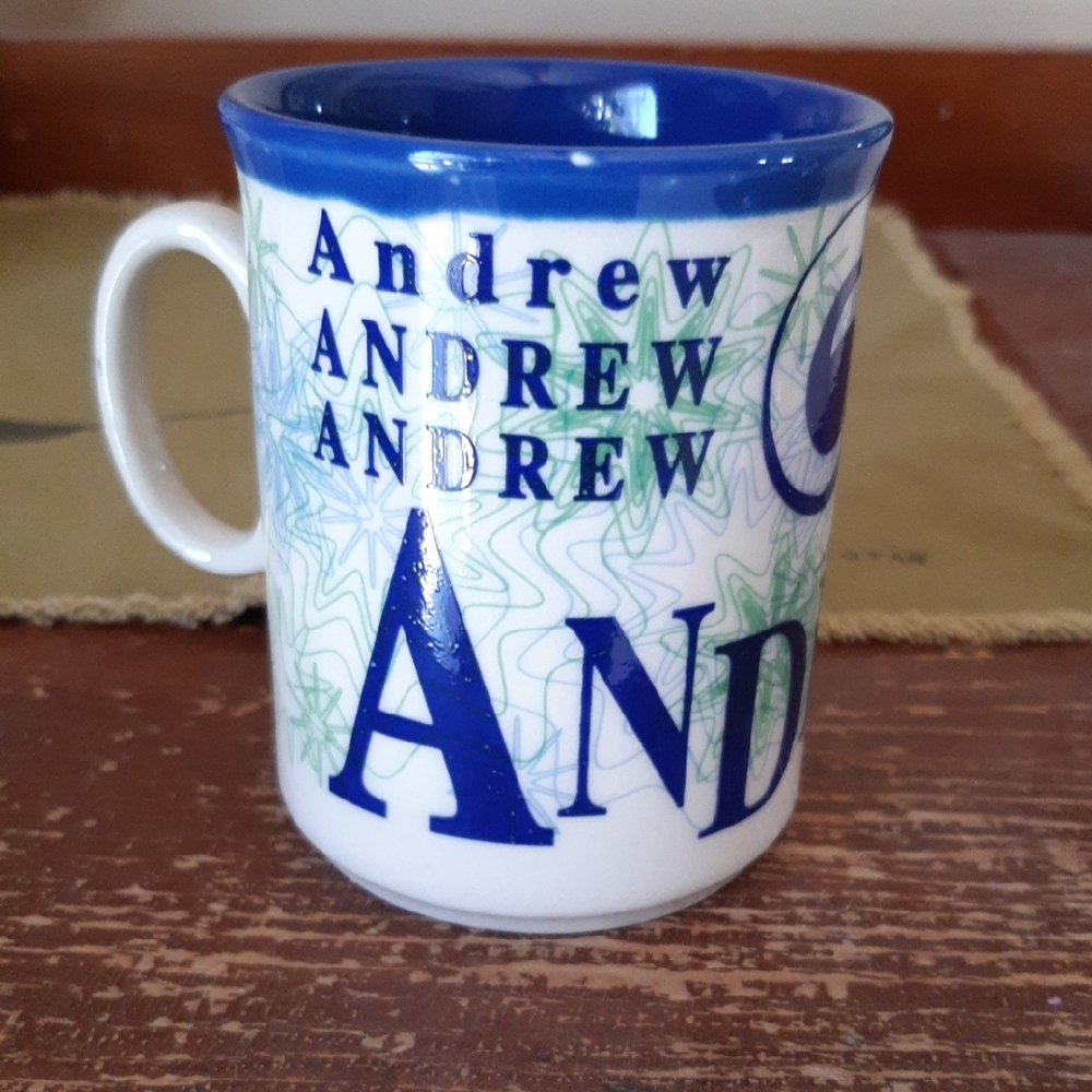 Blue and White Mug